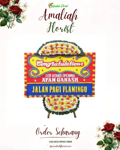 Bunga Papan Congratulation di Ario Kemuning
